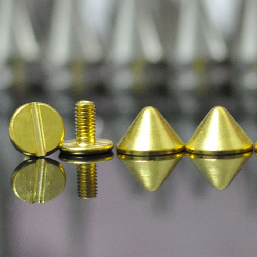 9.5X6mm gold cone spike 