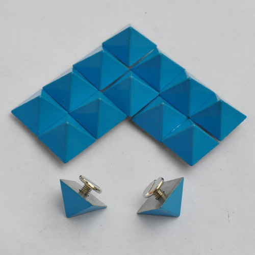 13X9mm neon Blue Pyramid Spike