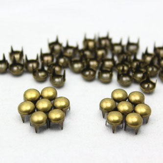 5mm round  antique bronze stud