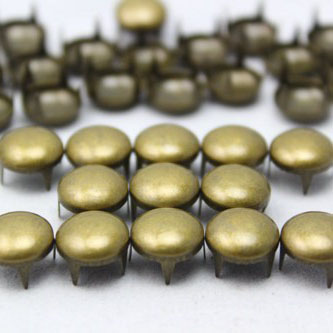 10mm round antique bronze stud