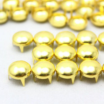 5mm round gold prong stud