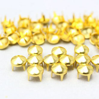 8mm cone gold stud