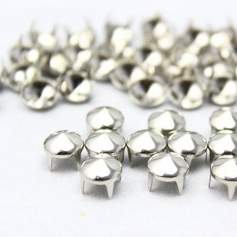 8mm cone silver stud