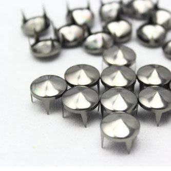 12mm cone black nikel stud