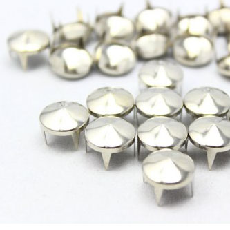 12mm cone silver stud